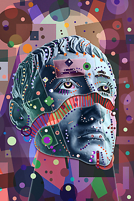 포토 JPG 해외이미지 예술 컨셉 추상 미술 사람없음 컬러풀 조각상 점 원형 팝아트 펑키 콜라주 석고상 피어싱 해외포토 도형 컬러 무늬 장신구 문화예술 조형물 그림 파일형식 이미지허브