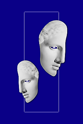 포토 JPG 해외이미지 예술 컨셉 추상 미술 사람없음 파란색 조각상 사각형 팝아트 콜라주 석고상 해외포토 도형 컬러 무늬 문화예술 조형물 그림 파일형식 이미지허브