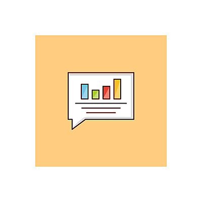 JPG 해외이미지 말풍선 일러스트 그래프 사람없음 금융 노란색 해외일러스트 컬러 경제 파일형식 이미지허브