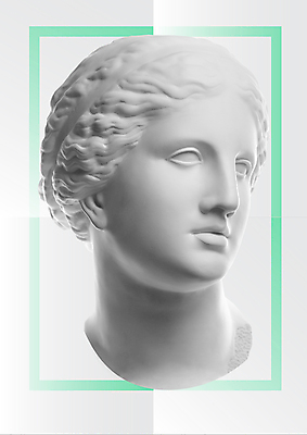 포토 JPG 해외이미지 예술 컨셉 추상 미술 사람없음 조각상 사각형 회색 팝아트 콜라주 석고상 민트색 해외포토 도형 컬러 무늬 문화예술 조형물 그림 파일형식 이미지허브