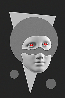 포토 JPG 해외이미지 예술 컨셉 추상 미술 사람없음 조각상 검은색 원형 팝아트 콜라주 석고상 해외포토 도형 컬러 무늬 문화예술 조형물 그림 파일형식 이미지허브