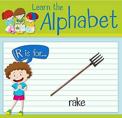 EPS 해외이미지 전신 알파벳 영어 여자 남자 어린이 말풍선 일러스트 영어교육 소년 여러명 상반신 농기구 손모으기 R 갈퀴 단어공부 단어카드 어린이만 해외일러스트 문자 교육 다수 농업 사람 손짓 학습 파일형식 벡터 단어장 이미지허브