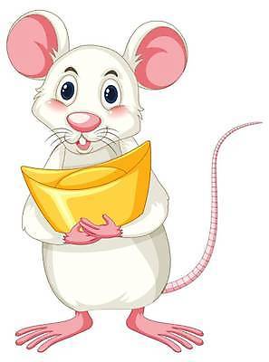 EPS 해외이미지 한마리 일러스트 들기 사람없음 귀여움 황금 쥐캐릭터 금괴 흰쥐 해외일러스트 1 동물캐릭터 컨셉 모션 쥐 파일형식 벡터 이미지허브