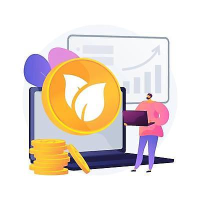 EPS 해외이미지 전신 남자 잎 일러스트 비즈니스 그래프 한명 들기 성인 노트북 동전 상승 성인남자한명만 해외일러스트 식물 1 컨셉 돈 모션 사람 전자제품 남자한명만 성인남자만 파일형식 벡터 이미지허브