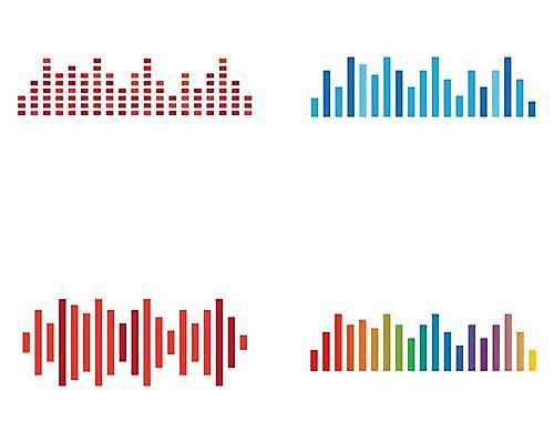 EPS 해외이미지 음악 일러스트 사람없음 컬러풀 소리 볼륨 그라데이션 스테레오 무지개색 이퀄라이저 사운드웨이브 해외일러스트 컬러 문화예술 파일형식 벡터 이미지허브