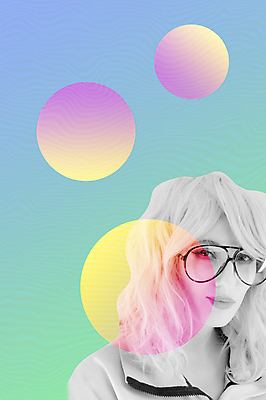 포토 JPG 해외이미지 백인 응시 여자 안경 하늘색 컨셉 추상 미술 한명 미소 상반신 성인 앞모습 원형 팝아트 콜라주 성인여자한명만 안경낌 해외포토 도형 서양인 1 시선 잡화 뷰포인트 무늬 문화예술 표정 사람 파란색 그림 여자한명만 성인여자만 파일형식 이미지허브