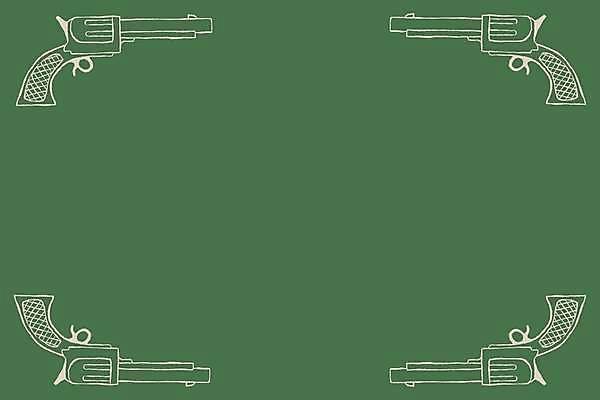 EPS 해외이미지 백그라운드 일러스트 사람없음 초록색 총 빈티지 테두리 카피스페이스 해외일러스트 무기 컬러 컨셉 공백 파일형식 벡터 이미지허브