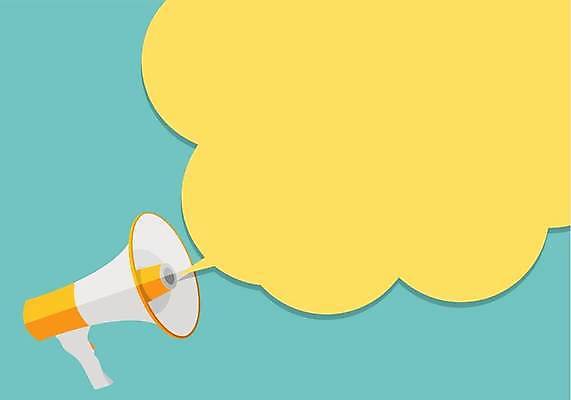 EPS 해외이미지 말풍선 일러스트 사람없음 확성기 외침 발표 소통 카피스페이스 해외일러스트 컨셉 소리 공백 파일형식 벡터 이미지허브