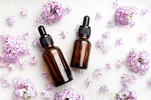 포토 JPG 해외이미지 스튜디오촬영 사람없음 화장품 미용용품 오일 오브젝트 라일락 앰플 해외포토 꽃 음식 실내 뷰티 파일형식 이미지허브