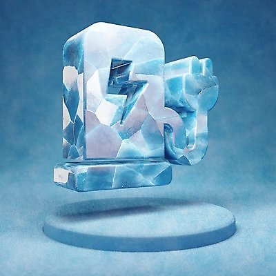 포토 JPG 해외이미지 사람없음 파란색 3D 얼음 플러그 입체 오브젝트 충전 충전소 해외포토 자연요소 컬러 디지털합성 파일형식 이미지허브