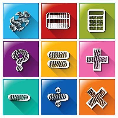 EPS 해외이미지 일러스트 버튼 사람없음 컬러풀 계산기 주판 물음표 수학 퍼즐조각 수학기호 해외일러스트 기호 컬러 조각 교과목 문구용품 장비 퍼즐 파일형식 벡터 이미지허브