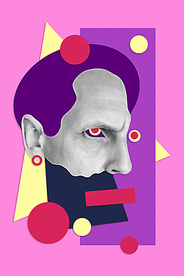 포토 JPG 해외이미지 얼굴 예술 분홍색 컨셉 추상 미술 사람없음 사각형 원형 삼각형 팝아트 콜라주 해외포토 도형 컬러 무늬 문화예술 신체부위 그림 파일형식 이미지허브