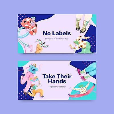 EPS 해외이미지 전신 여자 남자 일러스트 수채화 들기 여러명 상반신 성인 파란색 점프 하반신 깃발 성인만 해외일러스트 컬러 다수 모션 사람 파일형식 벡터 이미지허브