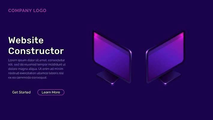 EPS 해외이미지 디자인 일러스트 사람없음 그래픽 홈페이지 디지털 모니터 보라색 아이소메트릭 인터페이스 해외일러스트 컬러 컴퓨터 파일형식 벡터 이미지허브