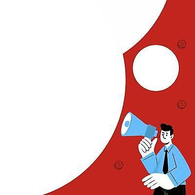 EPS 해외이미지 디자인 남자 백그라운드 컨셉 일러스트 비즈니스 말하기 대화 한명 들기 정장 상반신 성인 확성기 외침 잡기 비즈니스맨 발표 메시지 성인남자한명만 카피스페이스 해외일러스트 1 옷 모션 사람 소리 공백 직장인 남자한명만 성인남자만 파일형식 벡터 이미지허브