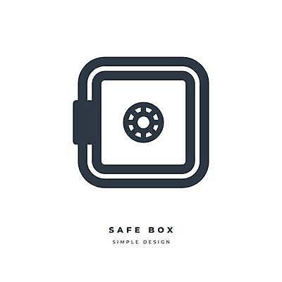 EPS 해외이미지 디자인 선 돈 일러스트 안전 금융 상자 문 금속 흰색 플랫 심볼 오브젝트 사인 잠금 보안 심플 보물 고립 고체 엘리먼트 철강 해외일러스트 컬러 재질 경제 재산 파일형식 벡터 이미지허브