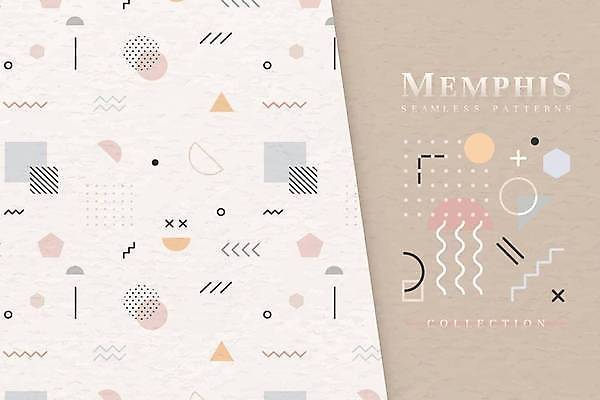 EPS 해외이미지 디자인 백그라운드 일러스트 사람없음 베이지색 멤피스디자인 해외일러스트 컬러 파일형식 벡터 이미지허브