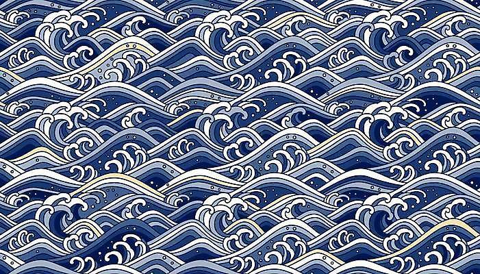 EPS 해외이미지 디자인 물결 파도 백그라운드 패턴 일러스트 사람없음 파란색 패턴백그라운드 라인아트 해외일러스트 선 바다 컬러 무늬 파일형식 벡터 이미지허브