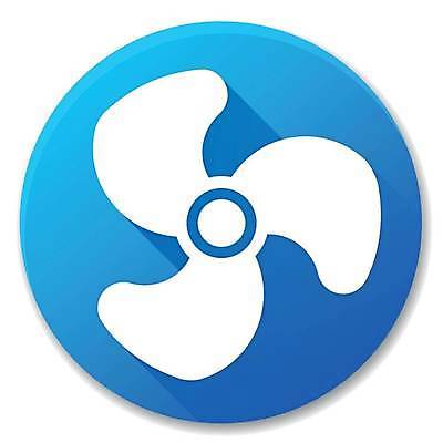 EPS 해외이미지 일러스트 바람 파란색 부채 플랫 심볼 냉각기 해외일러스트 자연요소 컬러 날씨 파일형식 벡터 이미지허브