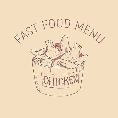 EPS 해외이미지 템플릿 음식 리플렛 조각 일러스트 포장 텍스트 패스트푸드 요리 식당 치킨 그릴 정크푸드 편지 메뉴 윤곽 닭날개 엘리먼트 해외일러스트 주방용품 상점 닭고기 인스턴트 닭고기요리 파일형식 벡터 이미지허브