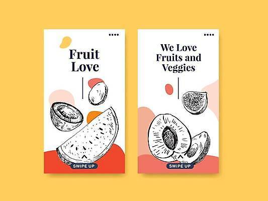 EPS 해외이미지 분홍색 일러스트 수박 사람없음 흰색 라인아트 아보카도 무화과 비건 비건음식 해외일러스트 선 음식 컬러 과일 채식주의자 파일형식 벡터 이미지허브