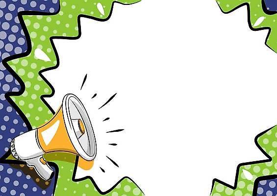 EPS 해외이미지 디자인 백그라운드 컨셉 패턴 일러스트 사람없음 확성기 외침 메시지 카피스페이스 해외일러스트 무늬 소리 공백 파일형식 벡터 이미지허브