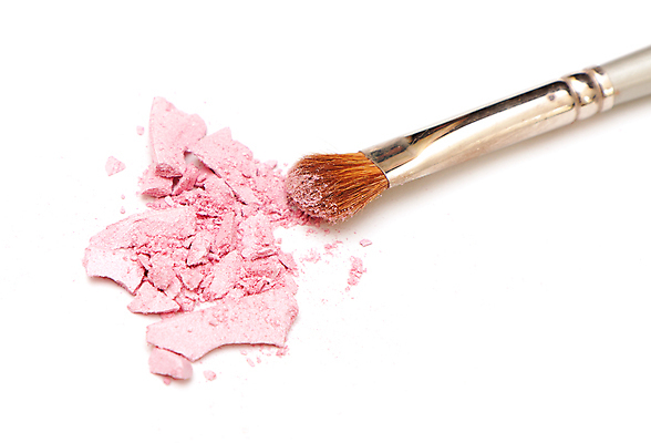 포토 JPG 해외이미지 분홍색 장신구 사람없음 뷰티 화장품 흰색 붓 가루 아이섀도 고립 해외포토 컬러 파일형식 이미지허브