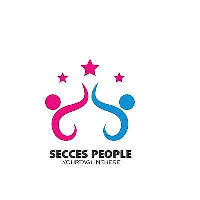 EPS 해외이미지 별 분홍색 일러스트 비즈니스 성공 함께함 사람없음 파란색 심볼 하이파이브 커뮤니티 브랜딩 해외일러스트 자연요소 컬러 컨셉 손짓 파일형식 벡터 이미지허브