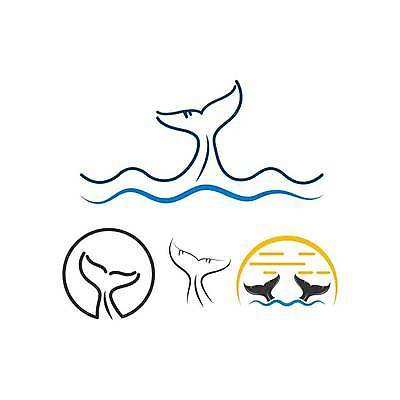 EPS 해외이미지 파도 바다 일러스트 사람없음 심볼 고래 꼬리 해외일러스트 포유류 수중동물 파일형식 벡터 이미지허브