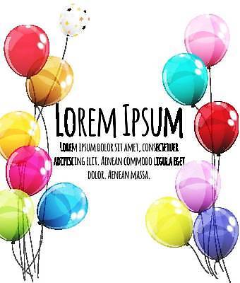 EPS 해외이미지 일러스트 사람없음 컬러풀 낭만 풍선 해외일러스트 컬러 컨셉 파일형식 벡터 이미지허브