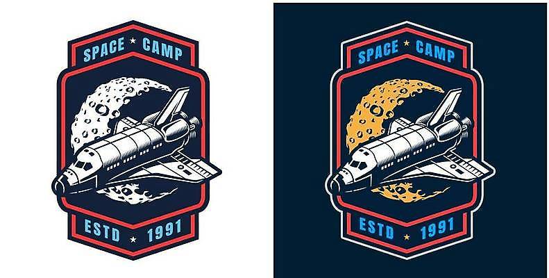 EPS 해외이미지 일러스트 사람없음 세트 라벨 우주 행성 로켓 달 우주선 육각형 해외일러스트 자연요소 도형 프레임 파일형식 벡터 이미지허브