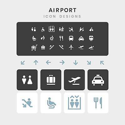 EPS 해외이미지 음식 여행 일러스트 교통시설 회색배경 화살 버스 파란색 세트 픽토그램 식당 카페 회색 기차 메시지 공항 장애인 엘리베이터 수집 방향 왼쪽 도착 심볼 항공 서비스 사인 출발 대문 리프트 에스컬레이터 대패 변기통 섞기 터미널 이민 해외일러스트 육상교통 컬러 교통 이동 컨셉 대중교통 문 상점 시설 장애 파일형식 벡터 교통수단 이미지허브