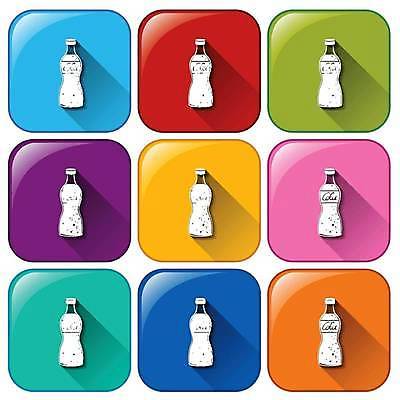 EPS 해외이미지 음료 일러스트 버튼 사람없음 컬러풀 콜라 콜라병 해외일러스트 컬러 탄산음료 음료수병 파일형식 벡터 이미지허브