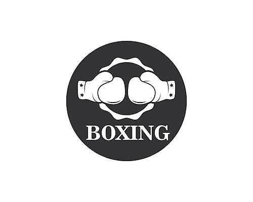 EPS 해외이미지 일러스트 사람없음 검은색 권투 흰색 권투글러브 심볼 해외일러스트 컬러 격투기 글러브 파일형식 벡터 이미지허브