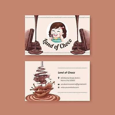 EPS 해외이미지 여자 어린이 일러스트 명함 한명 들기 상반신 초콜릿 흐름 달콤 액체표현 거품기 소녀한명만 가로명함 해외일러스트 1 컨셉 모션 주방용품 디저트 순간포착 사람 액체 맛 여자한명만 소녀만 파일형식 벡터 이미지허브