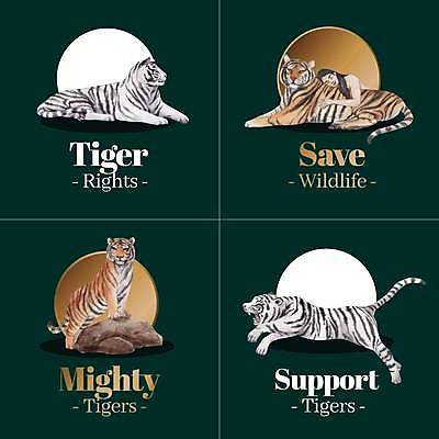 EPS 해외이미지 여자 스티커 여러마리 일러스트 한명 앉기 상반신 성인 세트 달리기 눈감음 기댐 돌_바위 호랑이 심볼 육식동물 백호 성인여자한명만 해외일러스트 동물 1 다수 포유류 모션 사람 여자한명만 성인여자만 파일형식 벡터 사방신 이미지허브