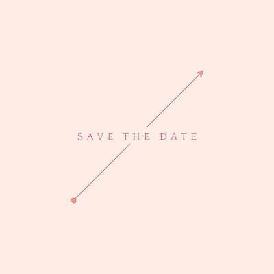 EPS 해외이미지 디자인 분홍색 결혼 일러스트 화살 사람없음 청첩장 심플 해외일러스트 컬러 카드_감사 이벤트 파일형식 벡터 이미지허브