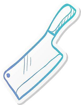 EPS 해외이미지 디자인 음식 스티커 일러스트 육류 요리 그래픽 픽토그램 주방 식당 요리사 검은색 흰색 공구 칼날 칼 심볼 사인 그림 날카로움 윤곽 손그림 엘리먼트 정육점 철강 해외일러스트 직업 컬러 식재료 상점 도구 파일형식 벡터 이미지허브