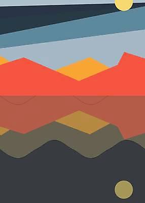 EPS 해외이미지 디자인 포스터 호수 바다 일러스트 하늘 기술 미술 풍경 물 빛 강 컬러풀 태양 라벨 맑음 기하학 발생 스타일 수평선 해외일러스트 자연요소 컬러 무늬 날씨 문화예술 프레임 파일형식 벡터 이미지허브