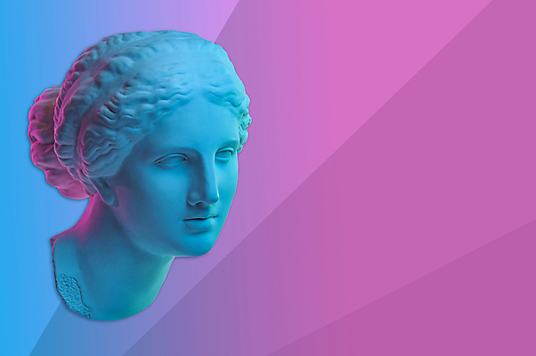 포토 JPG 해외이미지 예술 분홍색 컨셉 추상 미술 사람없음 파란색 조각상 팝아트 콜라주 석고상 해외포토 컬러 무늬 문화예술 조형물 그림 파일형식 이미지허브