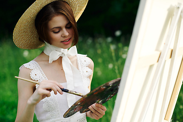 포토 JPG 해외이미지 주간 백인 모자 라이프스타일 드레스 여자 자연 갈색머리 미술 한명 들기 풍경 상반신 성인 취미 야외 앞모습 여름 잡기 붓 그리기 팔레트 기름 숲 이젤 예술가 캔버스 화가 성인여자한명만 해외포토 자연요소 서양인 직업 1 헤어스타일 잡화 옷 계절 음식 뷰포인트 모션 문화예술 사람 생활 미술도구 생태계 여자한명만 성인여자만 파일형식 이미지허브