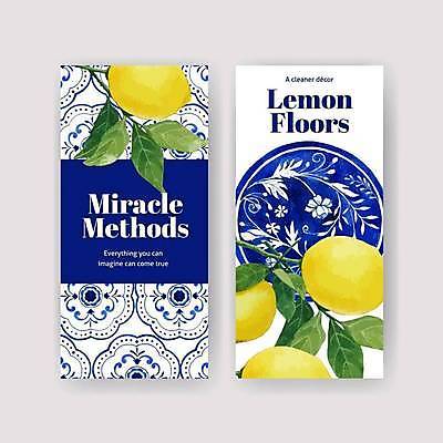 EPS 해외이미지 문양 잎 일러스트 사람없음 파란색 흰색 레몬 해외일러스트 식물 컬러 과일 파일형식 벡터 이미지허브