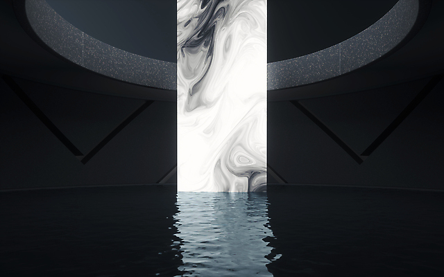 포토 JPG 해외이미지 사람없음 내부 물 빛 3D 문 검은색 공간 흰색 틈 해외포토 자연요소 컬러 디지털합성 파일형식 이미지허브