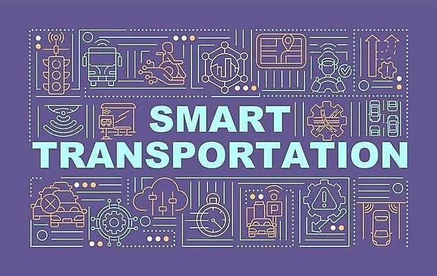 EPS 해외이미지 디자인 선 백그라운드 컨셉 일러스트 교통시설 자동차 타이포그라피 사람없음 단어 운송업 도시 스마트 네비게이션 제어 레터링 해외일러스트 문자 산업 육상교통 교통 시설 파일형식 벡터 이미지허브