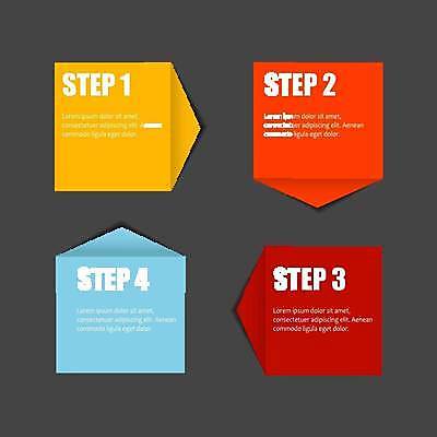 EPS 해외이미지 디자인 일러스트 비즈니스 사람없음 사각형 자료 인포그래픽 정보 연결 레이아웃 순서 목차 해외일러스트 도형 파일형식 벡터 이미지허브