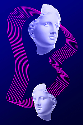 포토 JPG 해외이미지 예술 선 컨셉 추상 미술 사람없음 파란색 조각상 보라색 웨이브 팝아트 콜라주 석고상 해외포토 컬러 무늬 문화예술 조형물 그림 파일형식 이미지허브