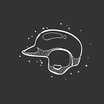 EPS 해외이미지 일러스트 사람없음 검은색 야구 야구용품 헬멧 야구헬멧 해외일러스트 스포츠용품 컬러 구기 보호장비 파일형식 벡터 이미지허브