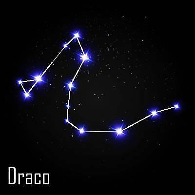 EPS 해외이미지 별 선 일러스트 사람없음 반짝임 우주 별자리 용 야간 연결 신비 은하계 해외일러스트 자연요소 컨셉 모션 파일형식 벡터 이미지허브