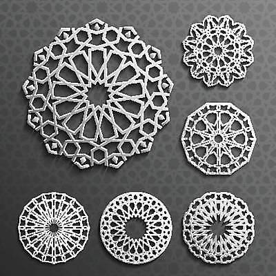 EPS 해외이미지 디자인 배너 문화 벽 백그라운드 컨셉 패턴 일러스트 캘리그라피 추상 기념 빛 3D 어둠 원형 황금 이슬람교 심볼 사인 라마단 아랍어 스타일 해외일러스트 도형 종교 무늬 디지털합성 파일형식 벡터 이미지허브