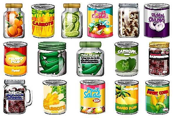 EPS 해외이미지 클립아트 잡화 음식 백그라운드 토마토 채소 과일 일러스트 재료 포장 건강 스파게티 옥수수 요리 미술 그래픽 세트 그룹 캔 수프 상품 컨테이너 만화 수집 먹기 파인애플 오브젝트 그림 올리브 완두콩 햄 패키지 수납 통조림 고립 식용 시리즈 해외일러스트 열매 산업 모션 문화예술 콩 곡류 파스타 육류 열대과일 파일형식 벡터 이미지허브